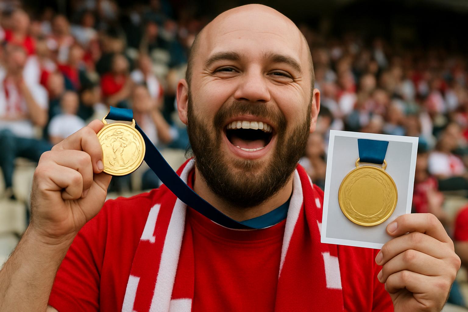 Skąd wzięła się tradycja wręczania złotych medali?. Humor kibica: kiedy złoto bywa… tylko na zdjęciu
